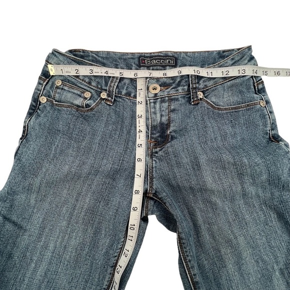 Baccini Cut Off Bermuda Embellished Denim Jean Shorts Size 4 Women's - Picture 4 of 6